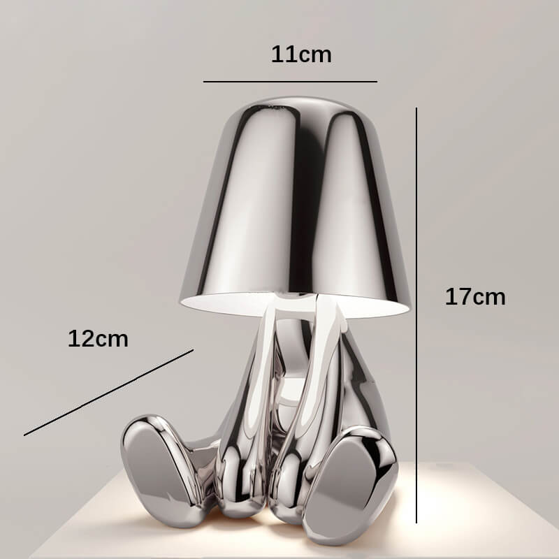 Cute Humanoid Touch Resin Night Light