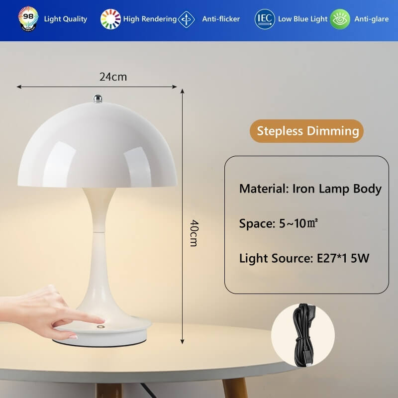 Simple Danish Mushroom Table Lamp Decorative Jellyfish Lamp