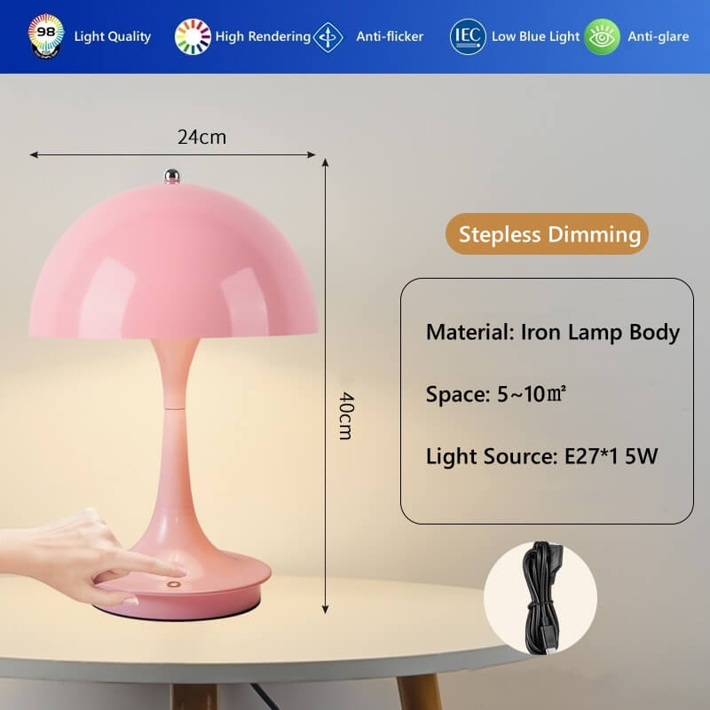 Simple Danish Mushroom Table Lamp Decorative Jellyfish Lamp