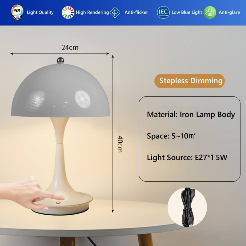 Simple Danish Mushroom Table Lamp Decorative Jellyfish Lamp