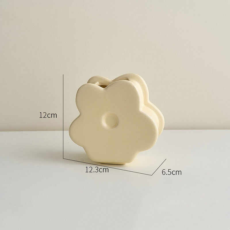 Spring Flower Shape Ceramic Vase