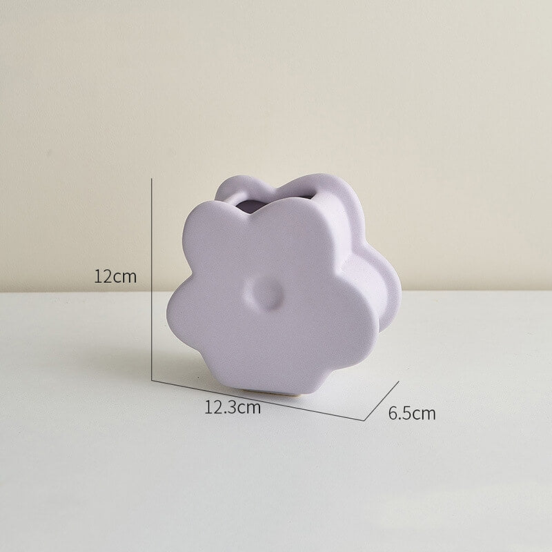 Spring Flower Shape Ceramic Vase
