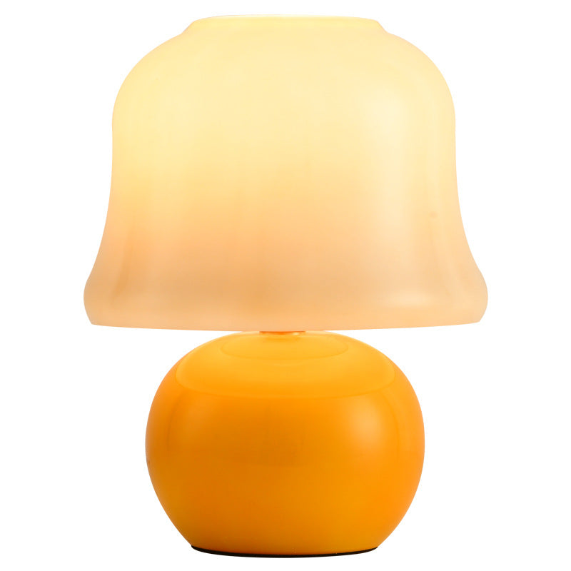 French Cream Mushroom Table Lamp Eye Protection Full Spectrum