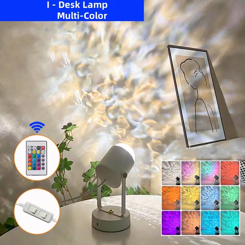 Sunset & Water Ripple Atmosphere Floor Lamp