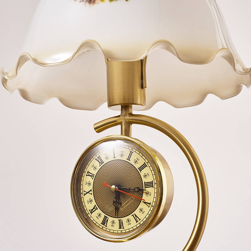 Vintage Multi-functional Clock Desk Lamp