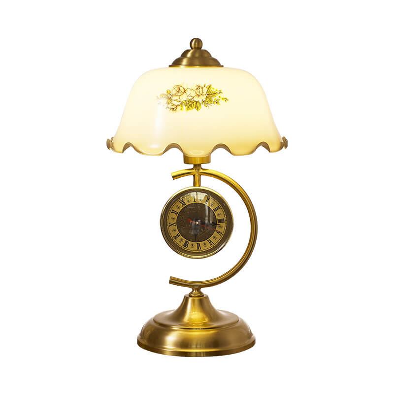 Vintage Multi-functional Clock Desk Lamp