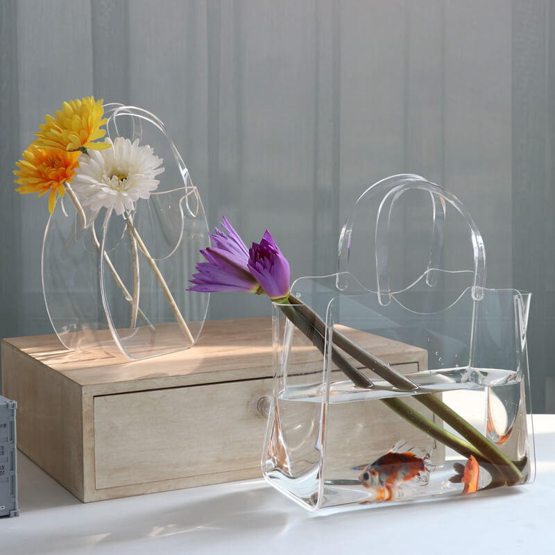 Acrylic Bag Shape Vase