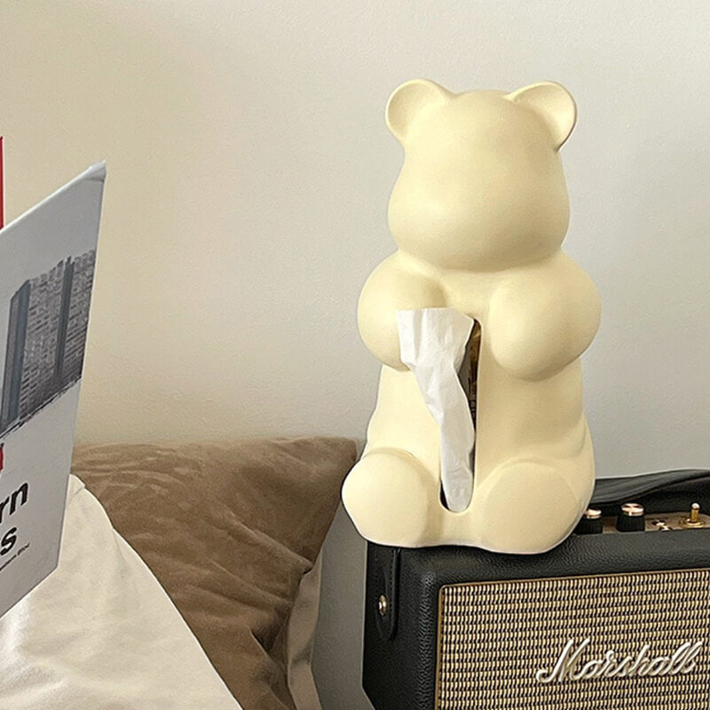 Bear Ceramic Tissue Storage Box