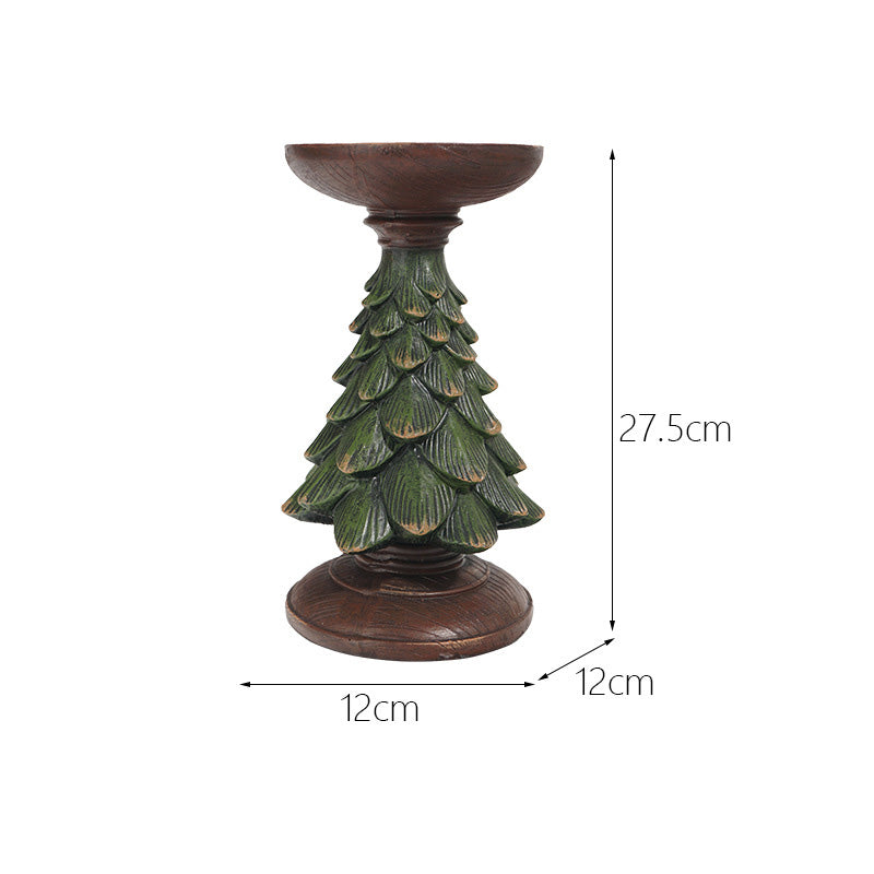 Christmas Tree Resin Candle Holder
