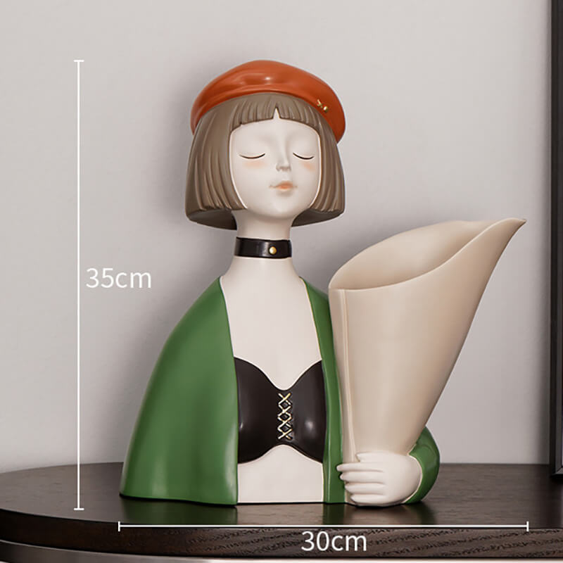 Cool Girl Bouquet Resin Vase Decoration 《Leon:The Professional》