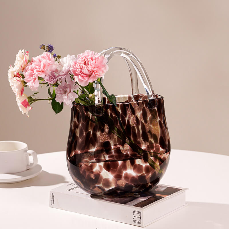 Creative Leopard Glass Vase