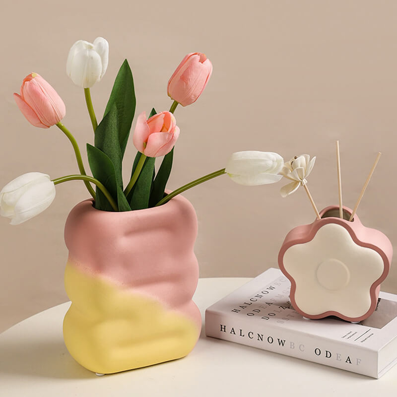 Marshmallow Ceramic Vase