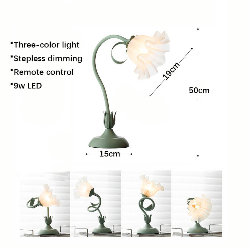 Adjustable Angle Flower Table Lamp Romantic Floor Lamp