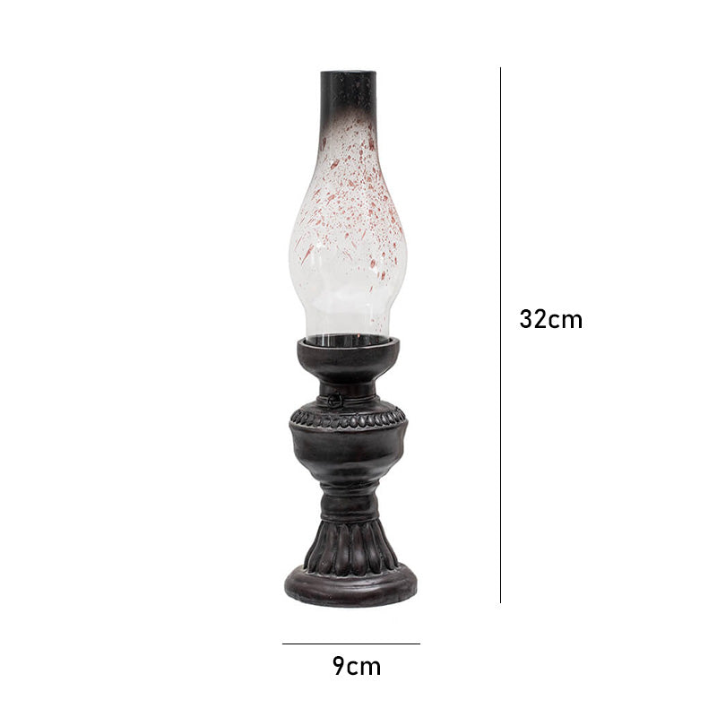 Retro Kerosene Shaped Glass Candle Holder