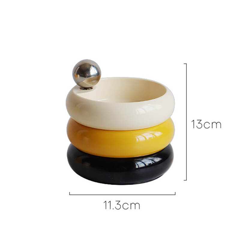 Rotatable Multilayer Ceramic Jewelry Storage