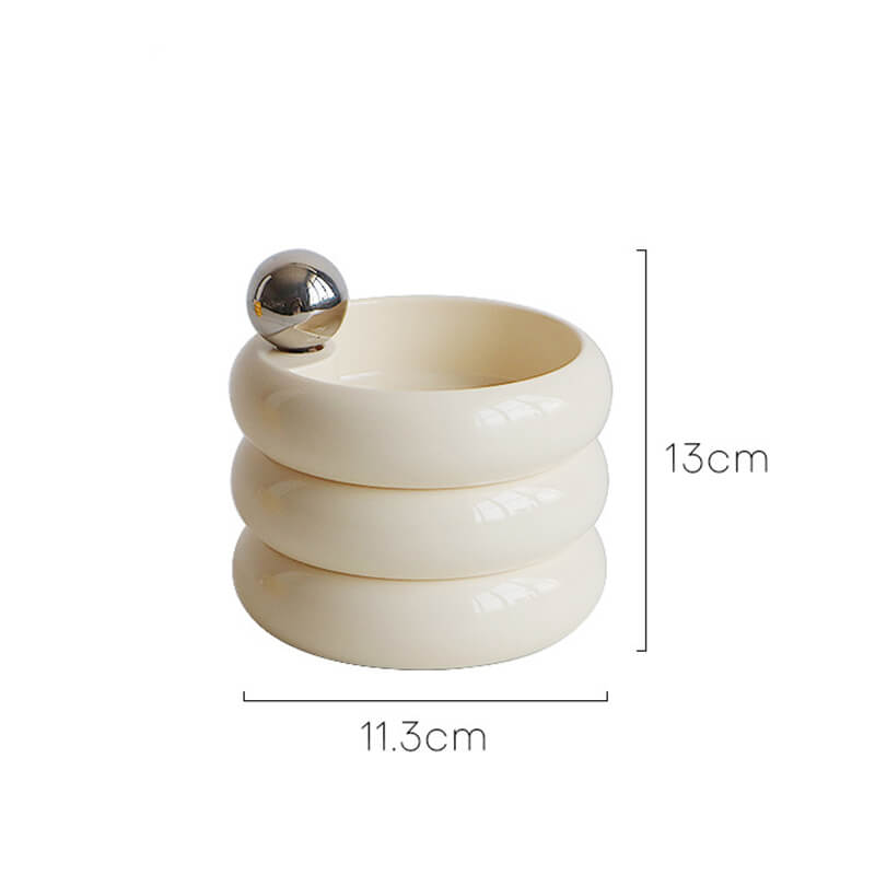 Rotatable Multilayer Ceramic Jewelry Storage