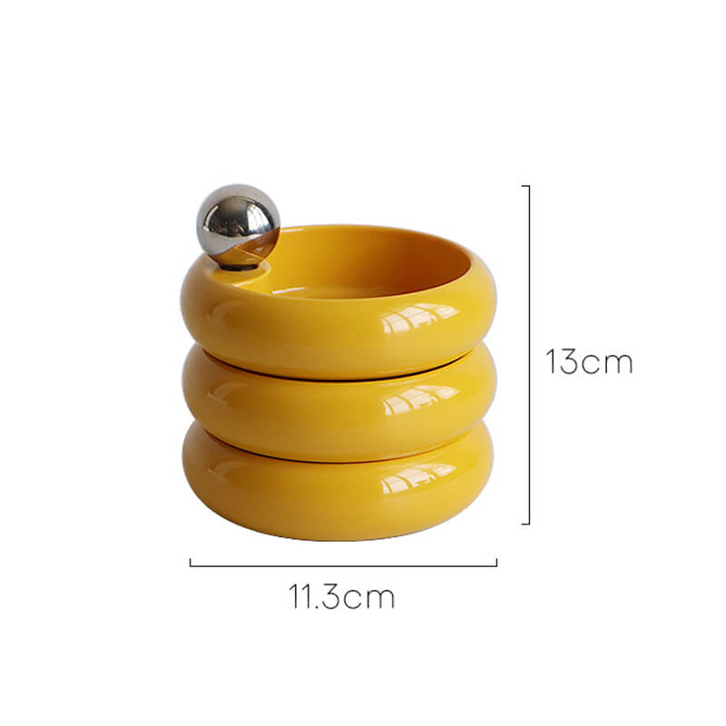 Rotatable Multilayer Ceramic Jewelry Storage