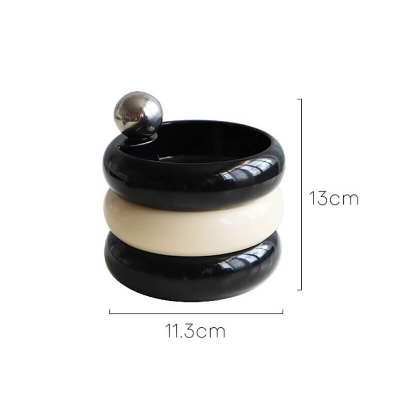 Rotatable Multilayer Ceramic Jewelry Storage
