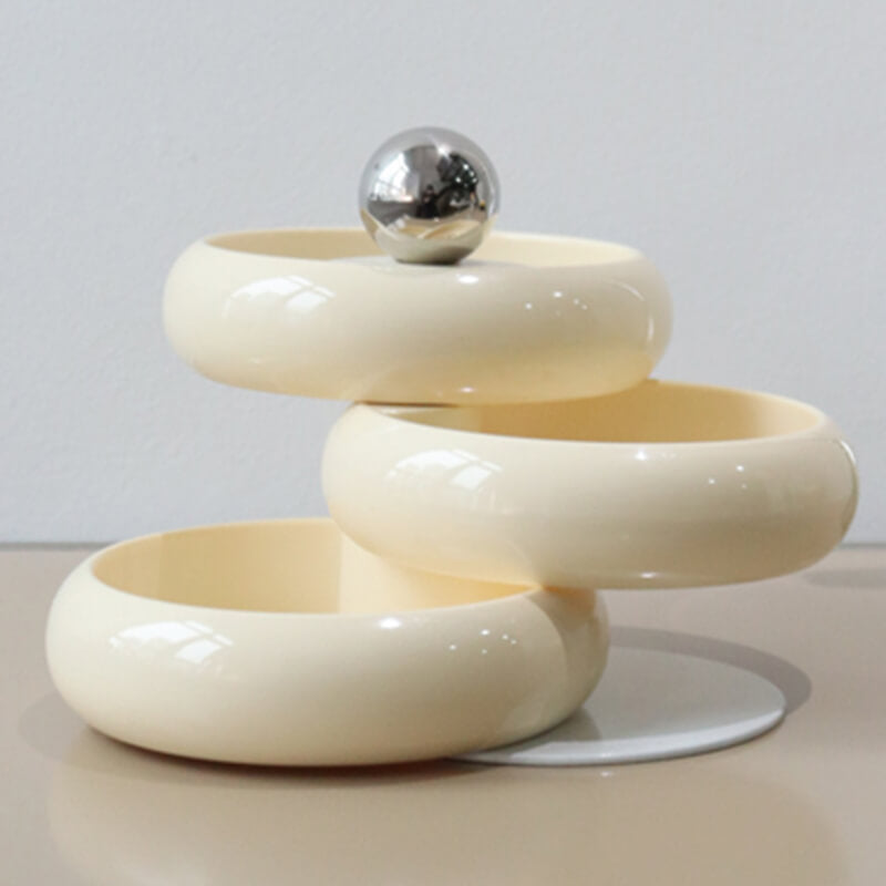 Rotatable Multilayer Ceramic Jewelry Storage