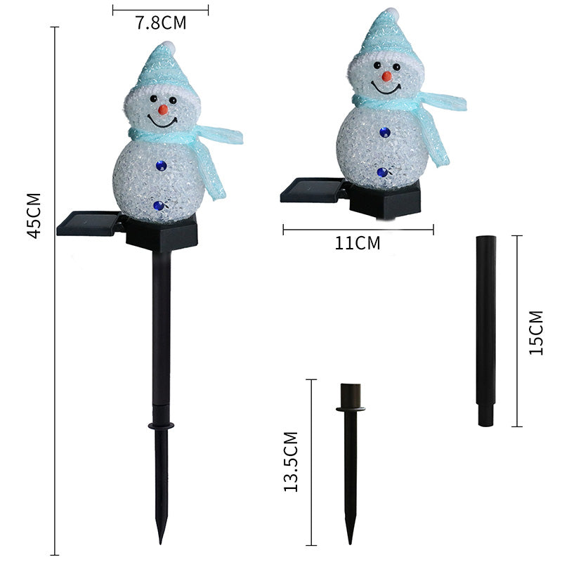 Solar Snowman Outdoor Decorative Light