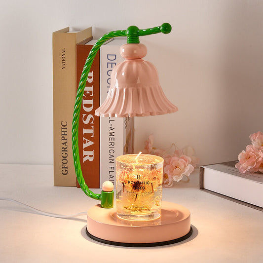 Flower Candle Warmer Lamp with Timer