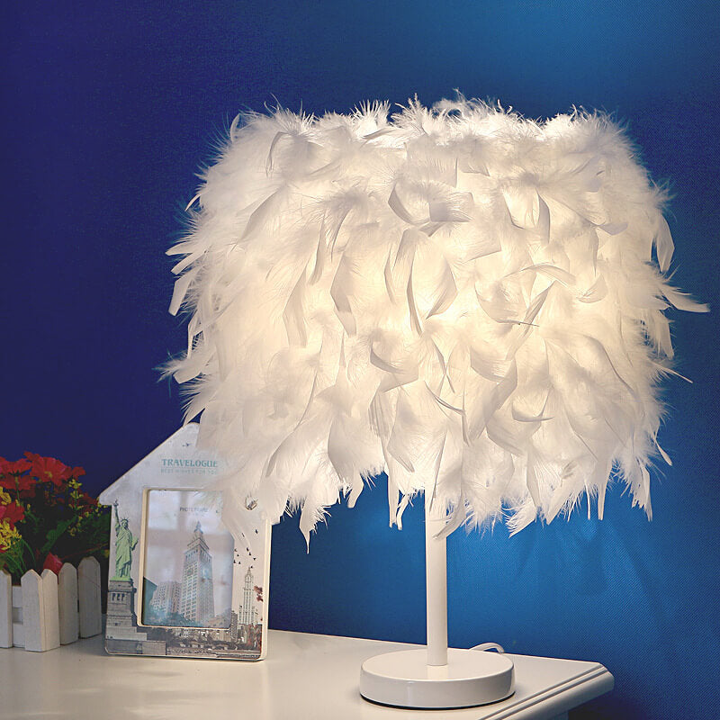 Feather Night Light  Art Table Lamp