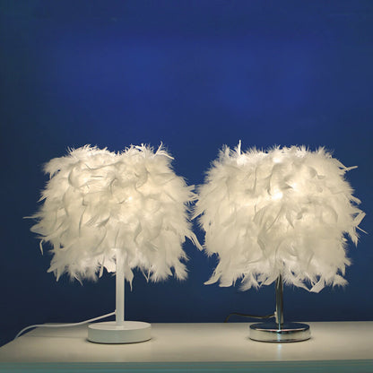 Feather Night Light  Art Table Lamp