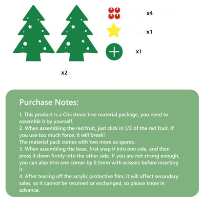 Acrylic Splicing Christmas Tree