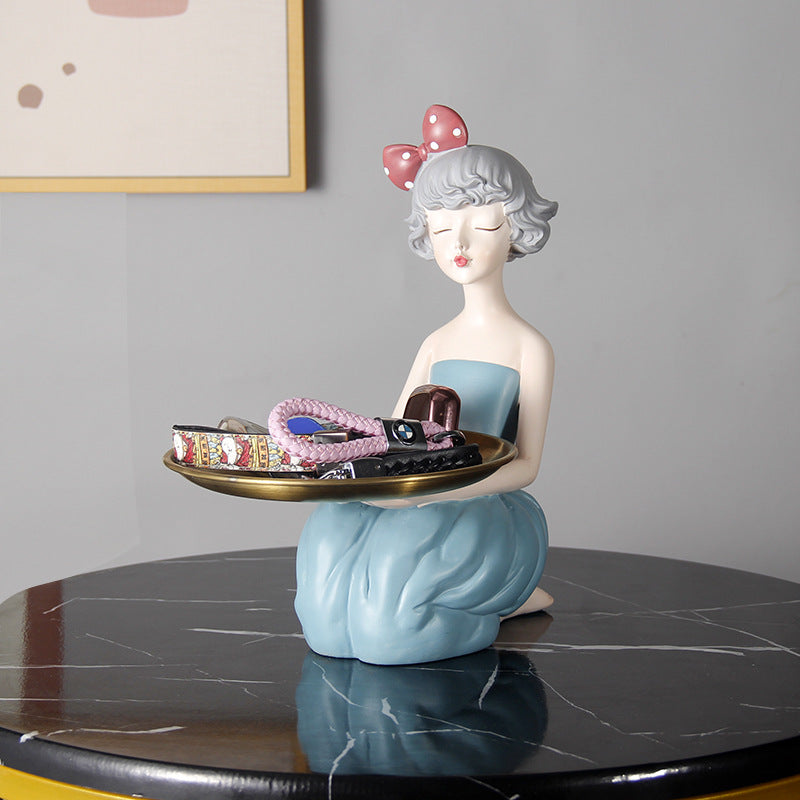 Cute Butterfly Girl Resin Storage Decoration