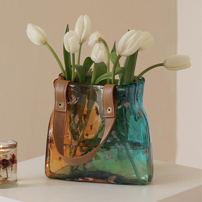 Gradient Bag Glass Vase