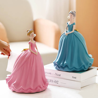 Princess Dress Resin Tissue Box