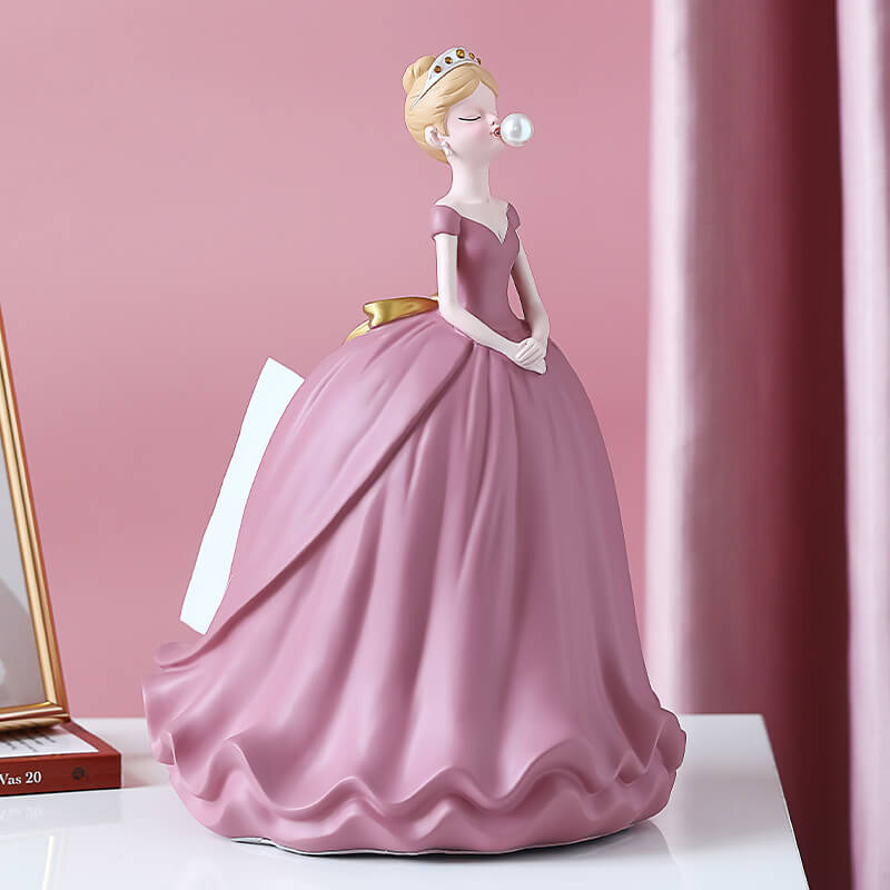 Princess Dress Resin Tissue Box