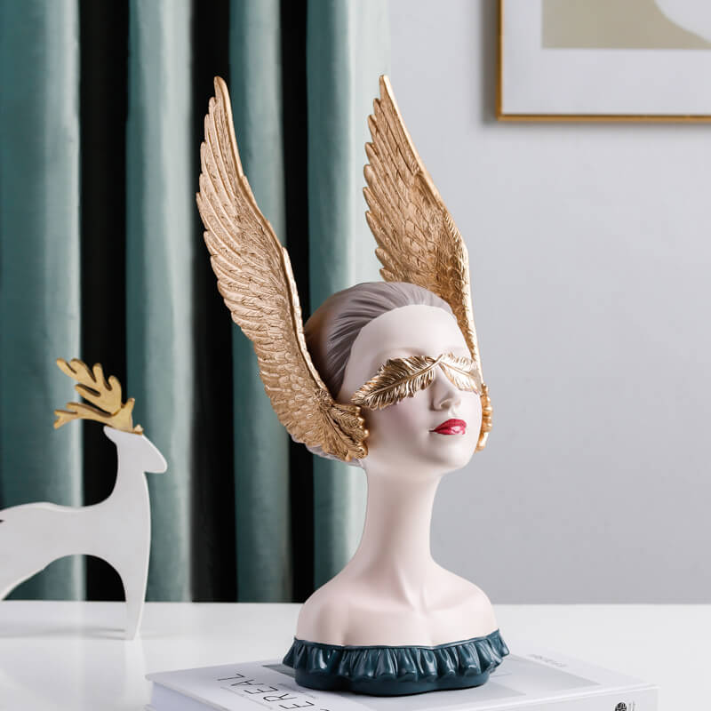 Wing Girl Resin Decoration