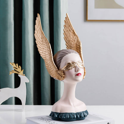 Wing Girl Resin Decoration