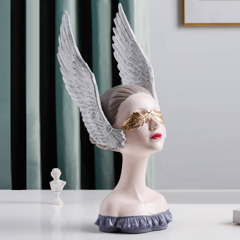 Wing Girl Resin Decoration